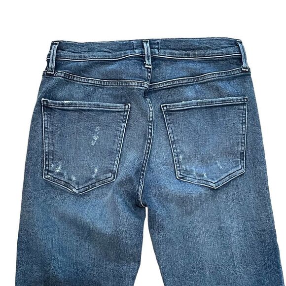 AGOLDE Sophie Distressed High Waist Cropped Skinny Jeans Women’s Size 28 - Picture 6 of 10